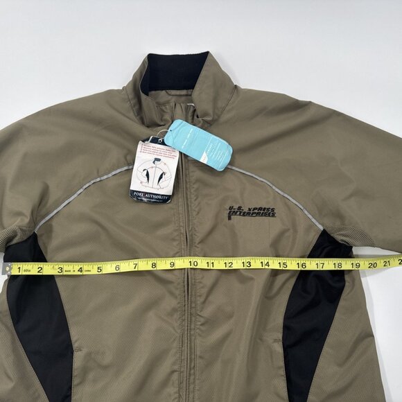 Port Authority Womens Windbreaker Jacket Medium Zip Pockets Company Logo NEW - Picture 12 of 14